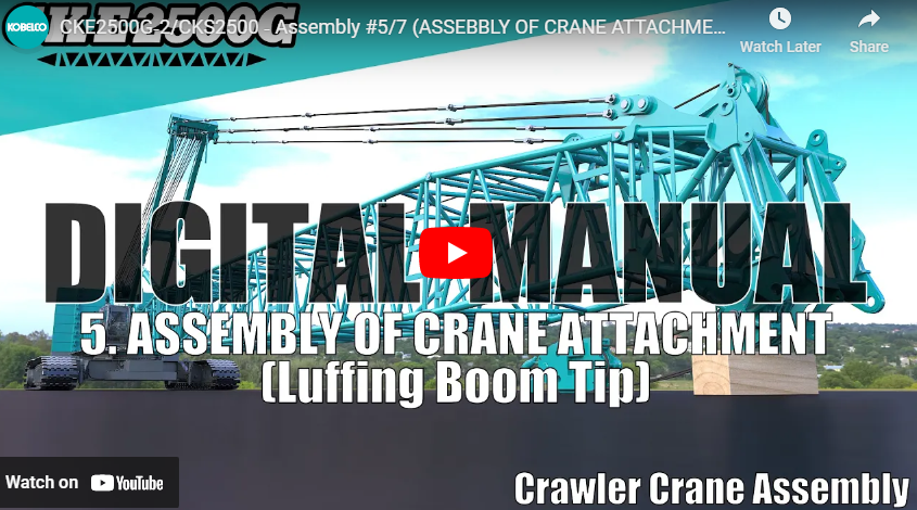 CKE2500G‐2/CKS2500 ‐ Assembly #5/7 (ASSEBBLY OF CRANE ATTACHMENT (LUFFING BOOM TIP)