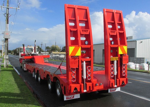 1 TRT Quad 4x4 low loader trailer NZ rear view 1