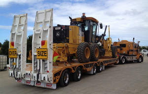 Quad Axle Widening Low Loader 2 rear steer axles clear cut