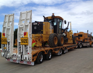 Quad Axle Widening Low Loader 2 rear steer axles clear cut