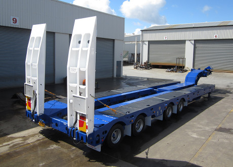 Quad Axle Widening Low Loader clear cut