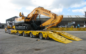 4x8 Box Beam Widening low loader with rear steer