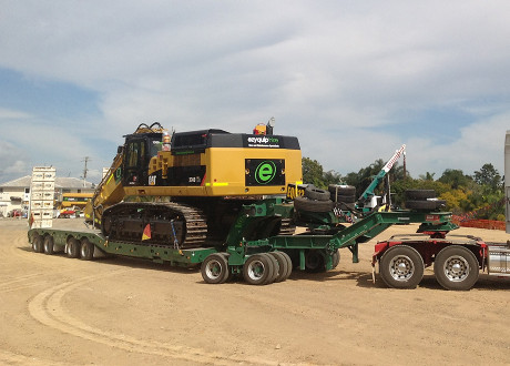 4x8 Swing Wing Widening Low Loader with Drop Well clear cut