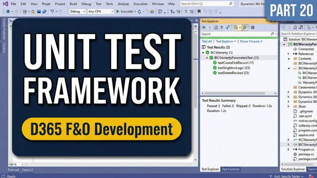 D365 F&O Pt20 - Unit Testing with SysTest