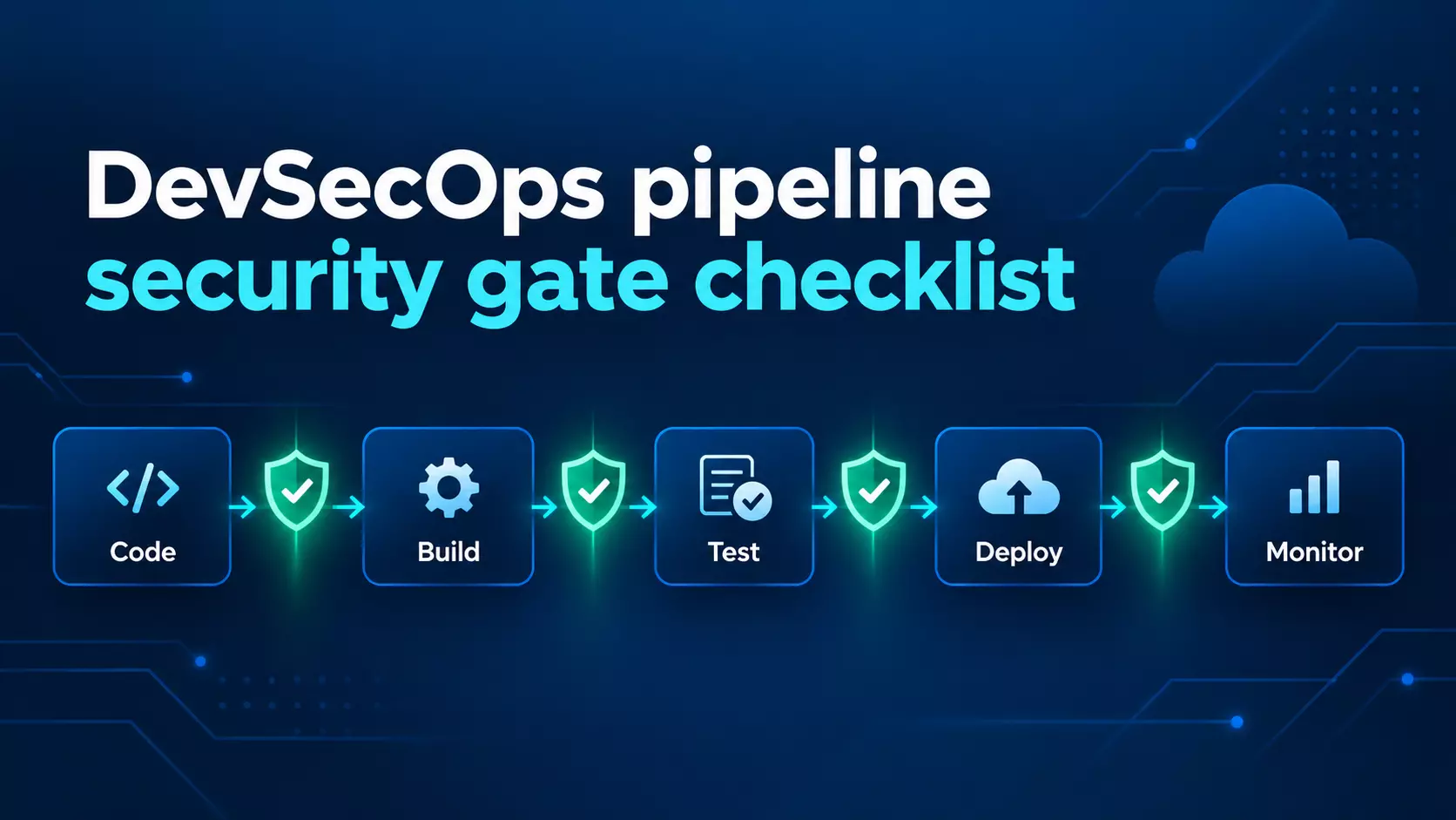 DevSecOps pipeline security gate checklist