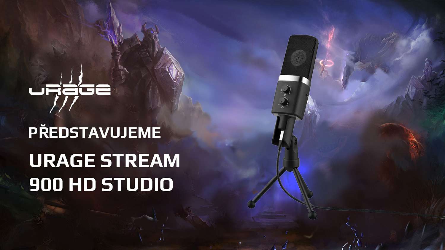 Posuňte kvalitu nahrávaného zvuku na novou úroveň s mikrofonem Stream 900 HD Studio od uRage