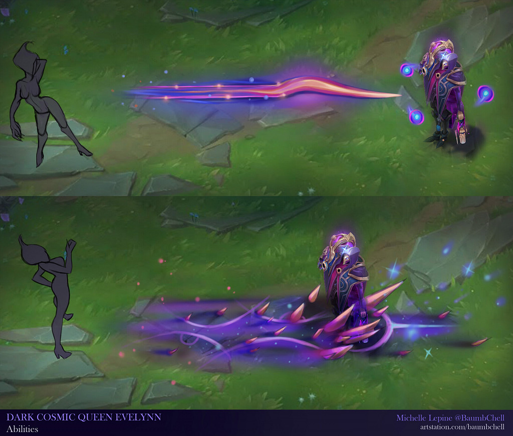 [Návrhy skinů] Soraka, Kindred, Mordekaiser a Evelynn