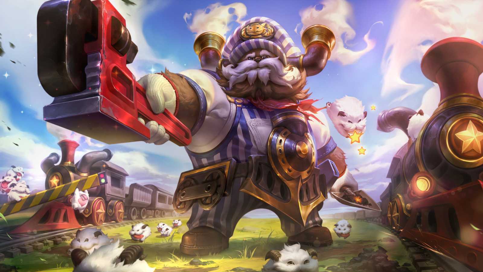 Strojvedoucí Ornn a další aprílové skiny na PBE