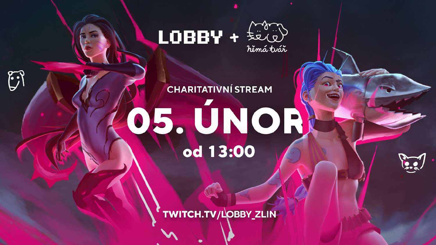 Podpořte charitativní stream esportového projektu LOBBY od studentů zlínské univerzity