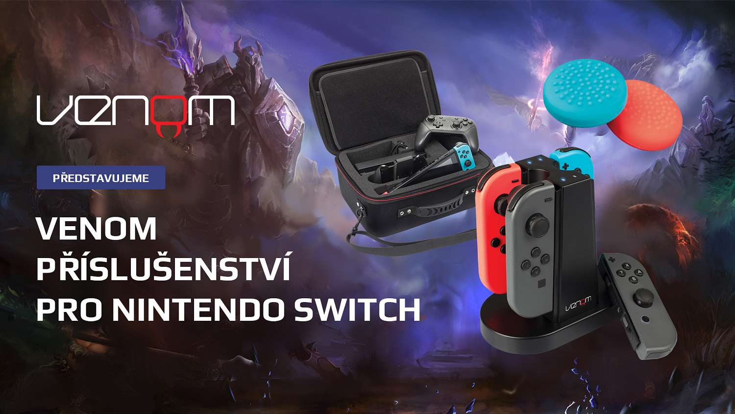 Vymazlete si Nintendo Switch příslušenstvím od značky Venom