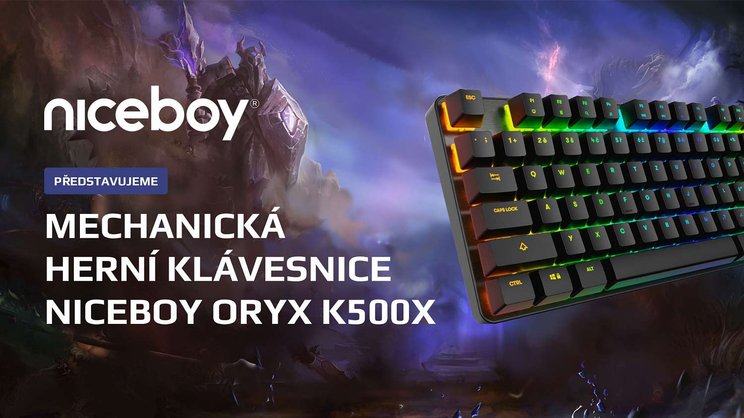 Klávesnice stvořená pro hráče – ORYX K500X vám pomůže k nejlepšímu výkonu v každé hře