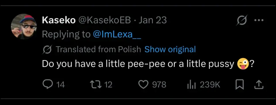 LEC co-streamer Kaseko