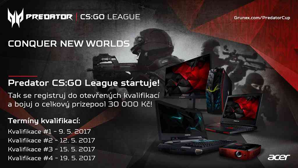 Zúčastni se prestižní Predator CS:GO League a bojuj o 30 000 Kč