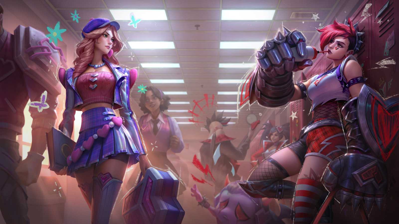 Splash art nových skinů na Caitlyn a Vi bude v některých regionech "cenzurovaný"