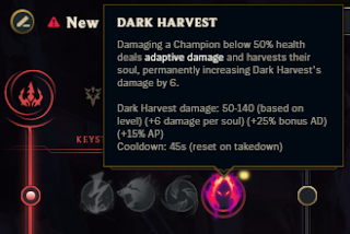 Změny Dark Harvest a další změny na PBE