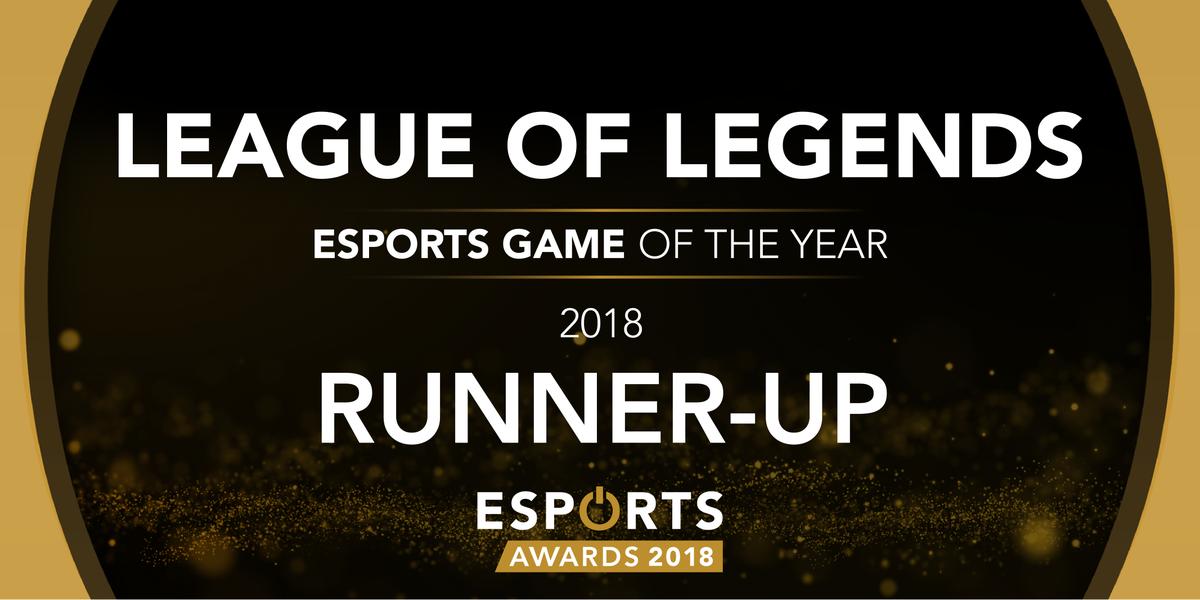 League of Legends bodovalo na udílení cen Esport Awards 2018