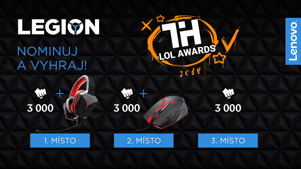 Vyhlašujeme Lenovo Legion Tryhard LoL Awards 2018!