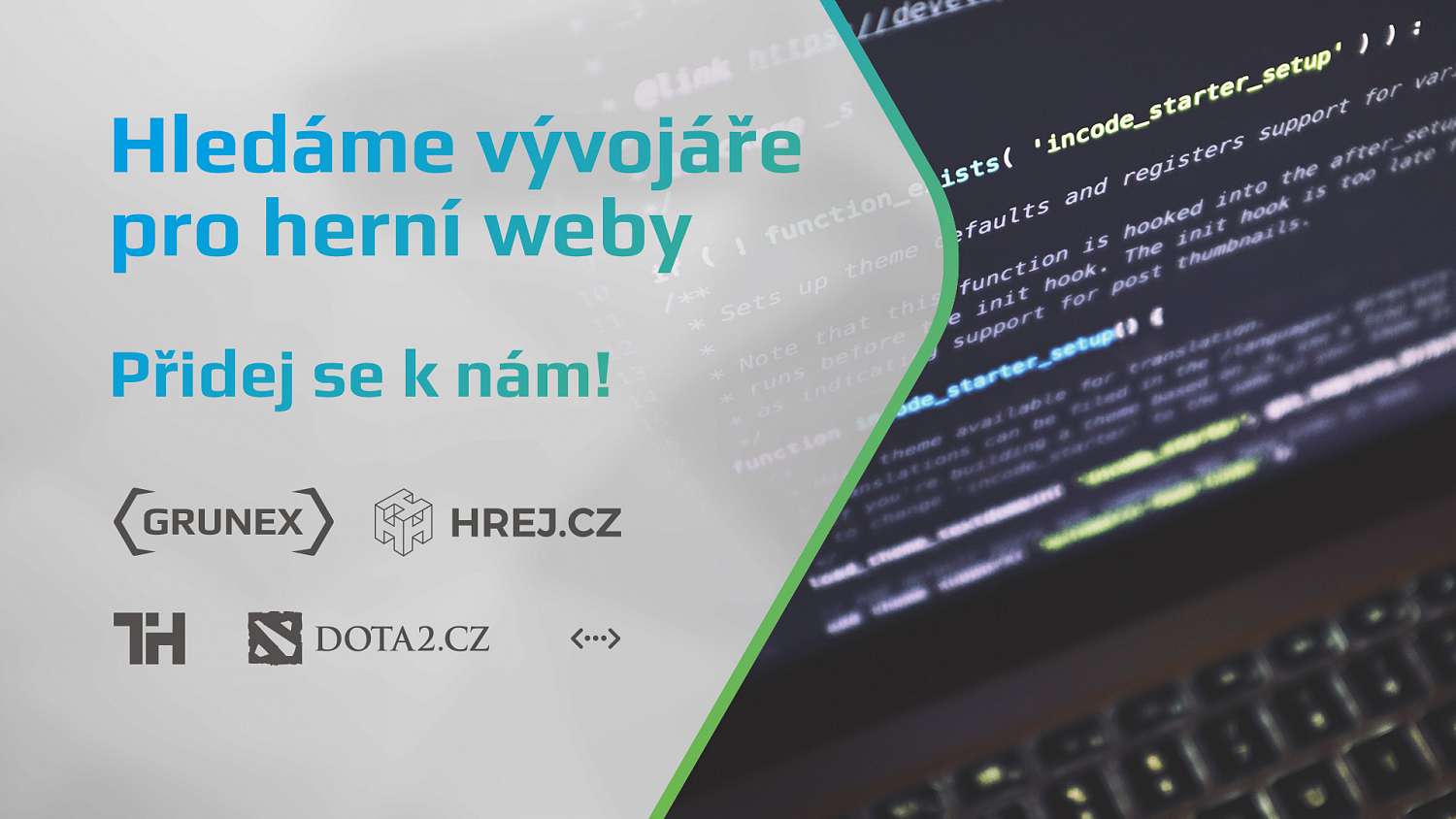 Hledáme vývojáře pro herní weby