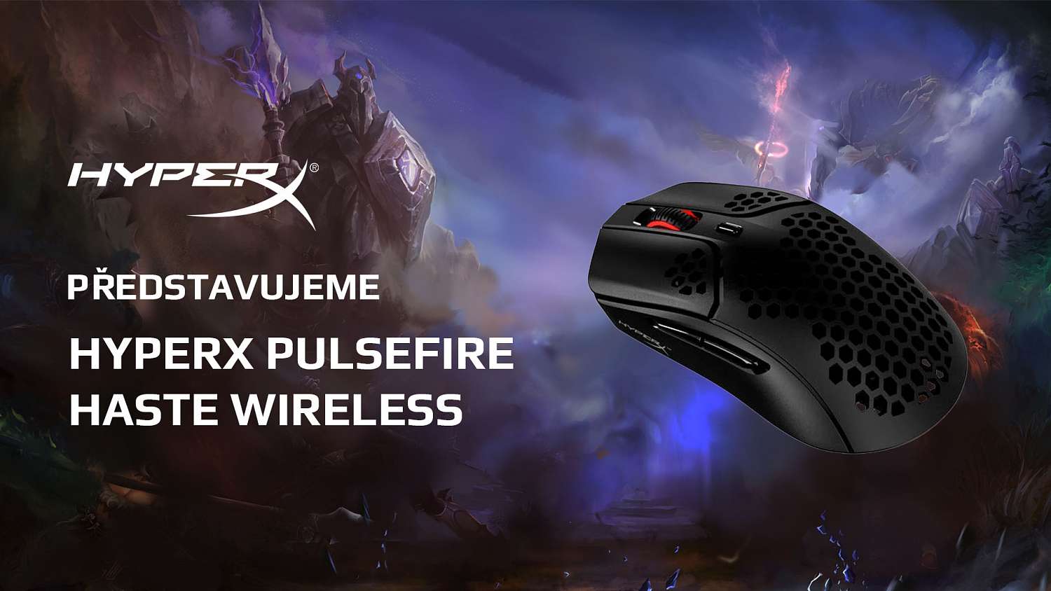 HyperX Pulsefire Haste Wireless: lehká bezdrátová myš pro vytrvalé hráče