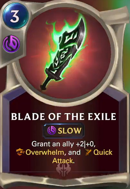 Nové karty: Blade of the Exile