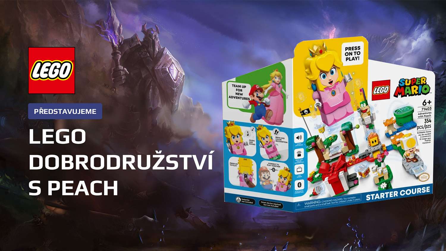 S novou stavebnicí LEGO Peach obohatíte svět Super Maria!