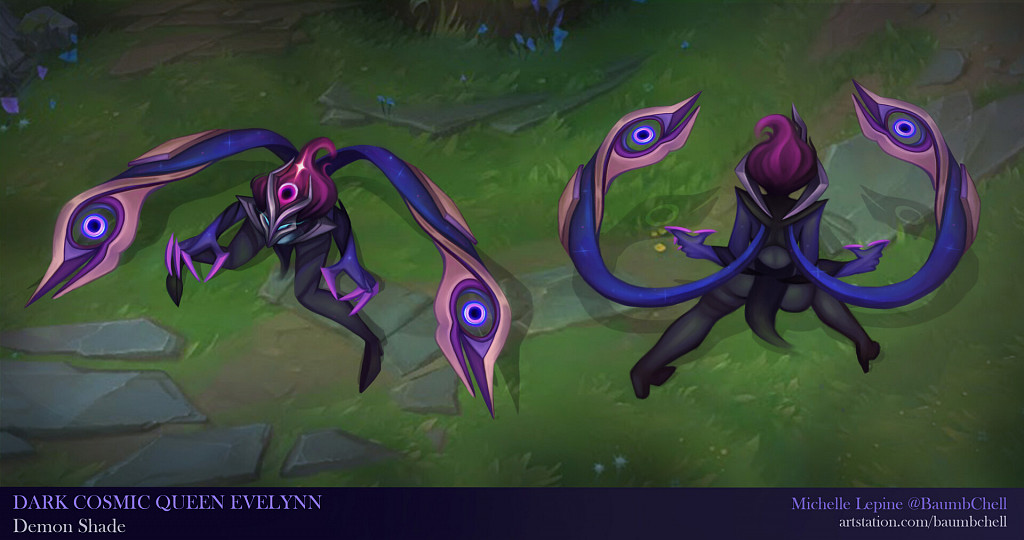 [Návrhy skinů] Soraka, Kindred, Mordekaiser a Evelynn