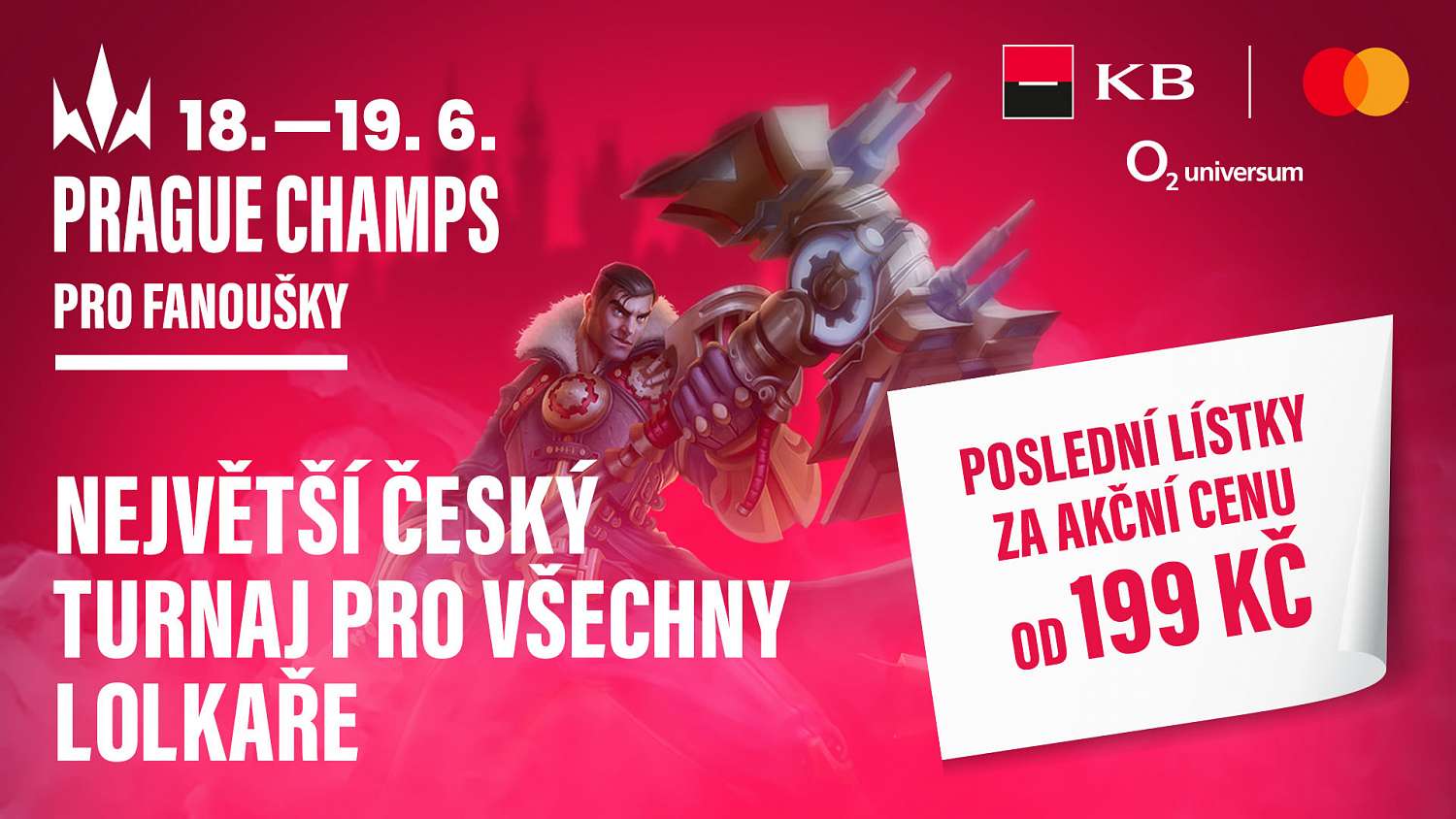 Prague Champs se blíží. Nepropásněte největší lolkařský event u nás – nyní za akční cenu!