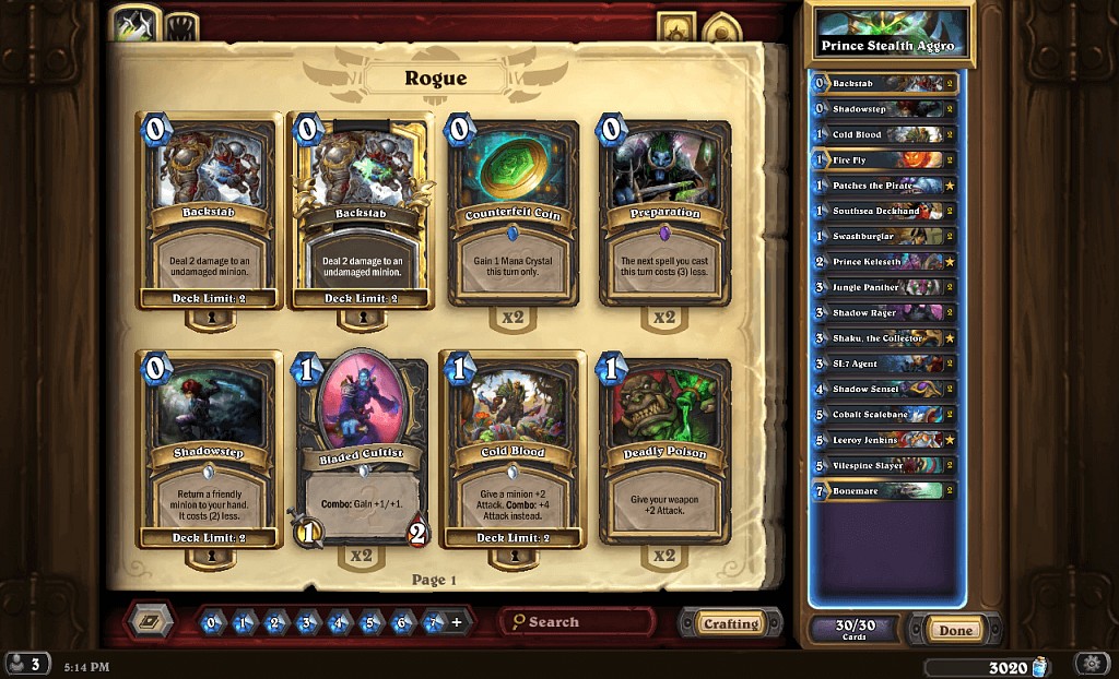 Agresívna Keleseth Stealth Rogue (Deck Guide)