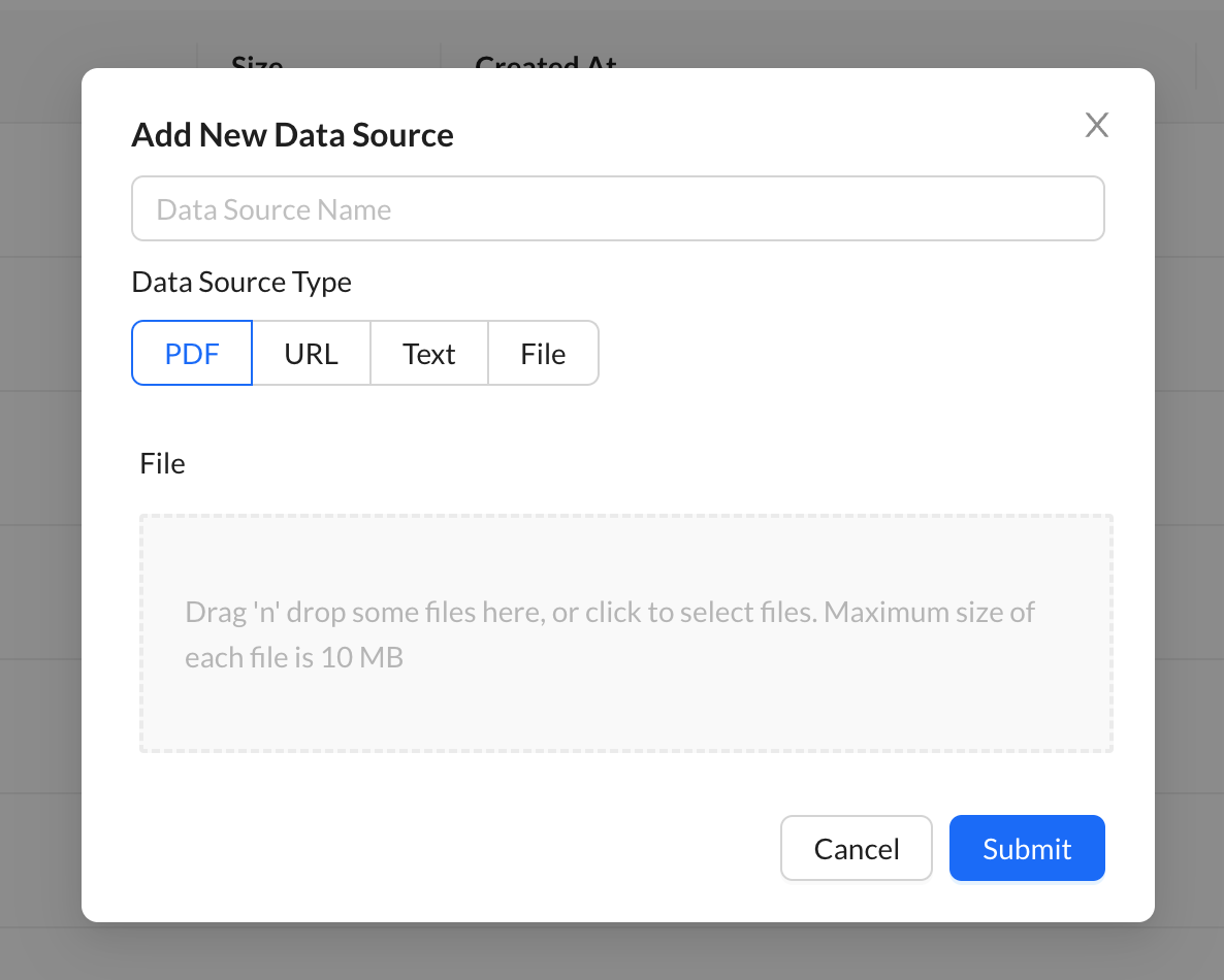 Support for multiple datasource formats