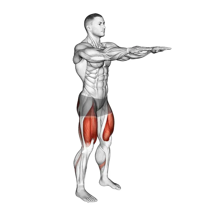 Kehonpainolla hitaat–räjähtävät kyykyt - harjoituksen suoritus