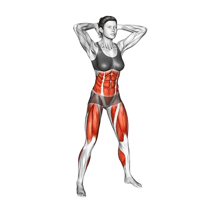 Polvennostokyykky - harjoituksen suoritus