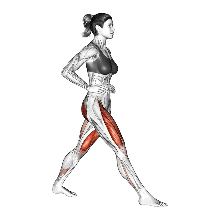 Askelkyykky - harjoituksen suoritus