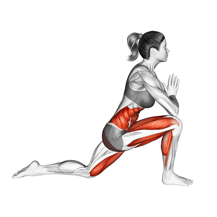 Kierretty askelkyykkyvenytys - harjoituksen suoritus