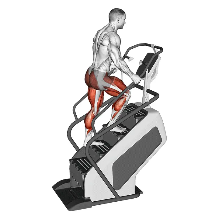 Kävely porraskoneella - harjoituksen suoritus