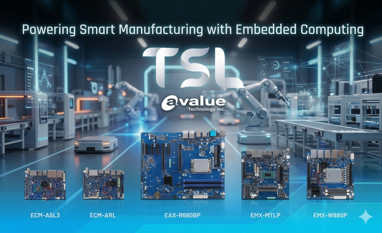 Avalue's 2026 Embedded Board Portfolio: Five Platforms Powering Smart Manufacturing and AI Edge Computing