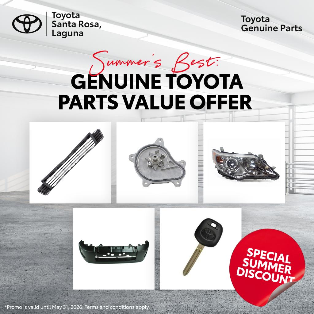 Summer’s Best: Genuine Toyota Parts Value Offer