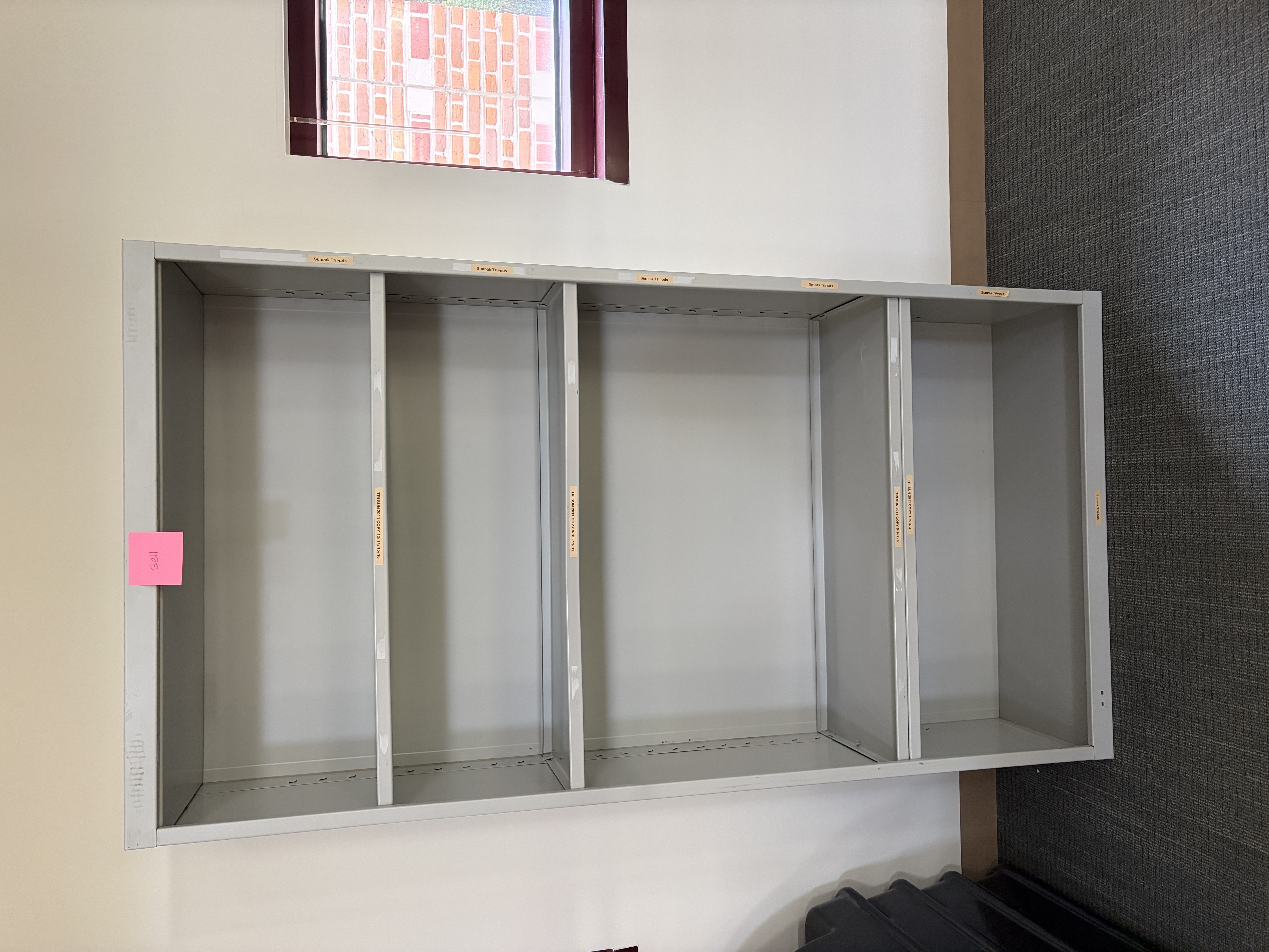 4 Shelf Metal Bookcase