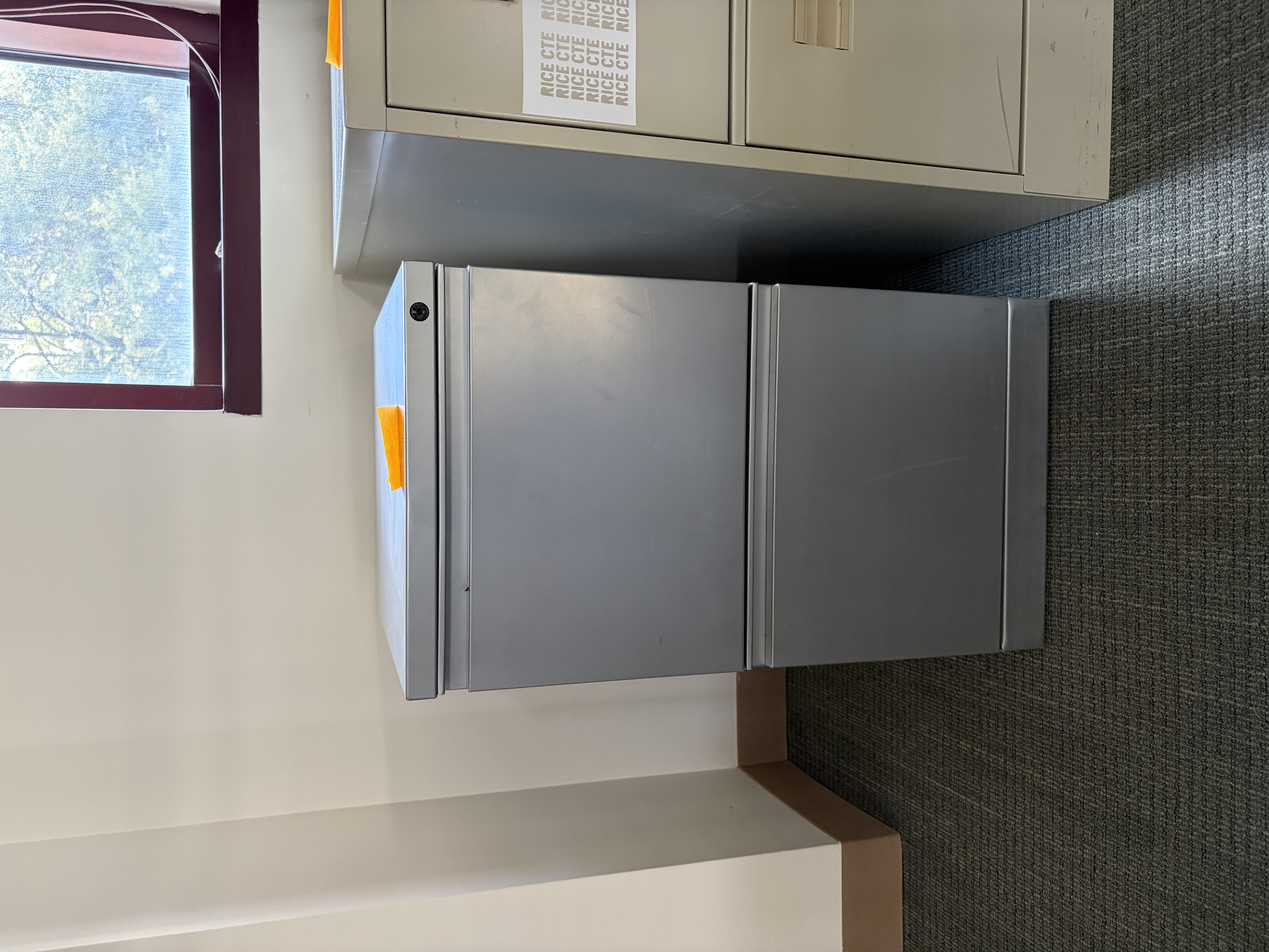 3 small filing cabinets