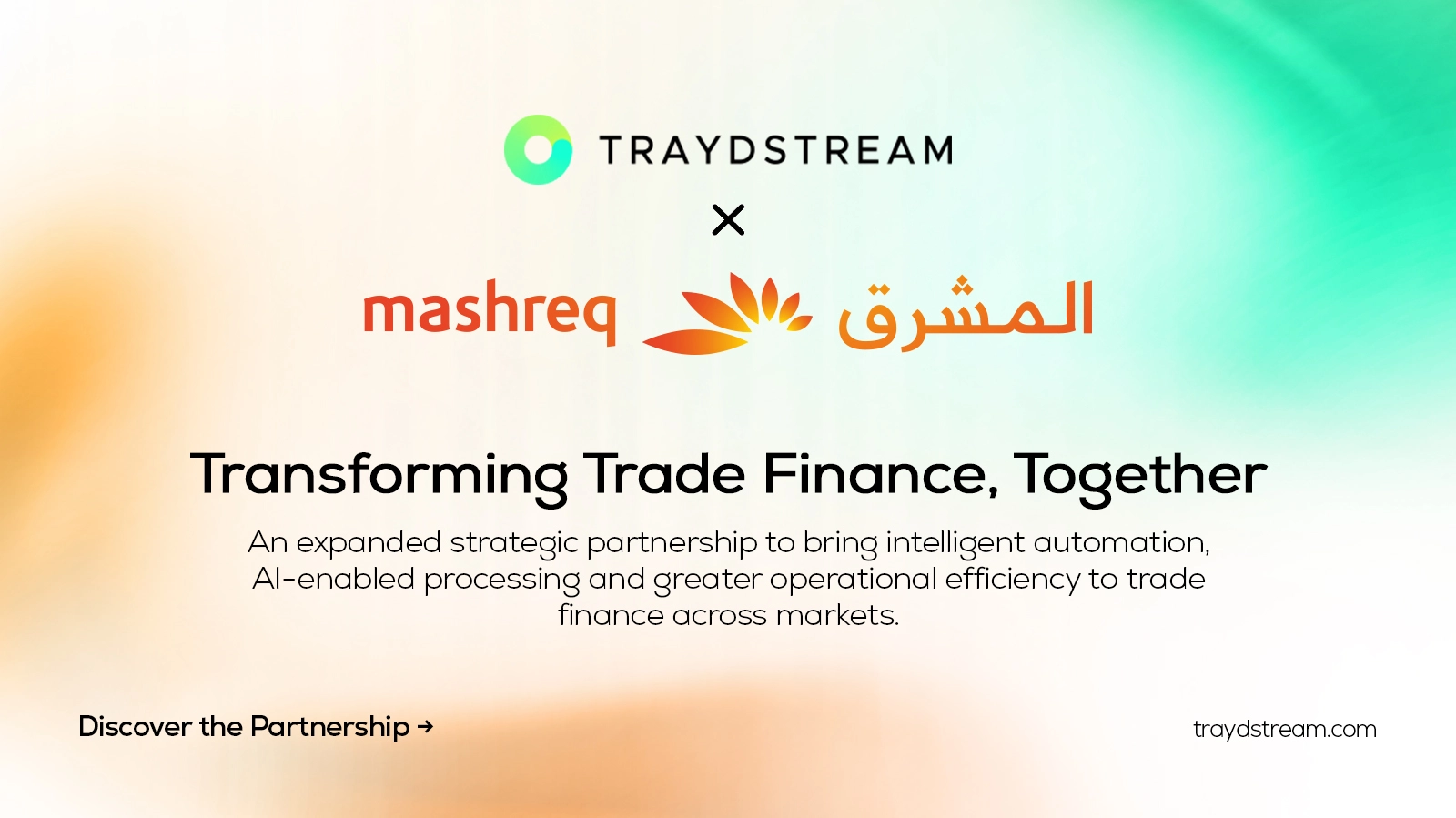 Traydstream and Mashreq expand partnership to transform trade finance