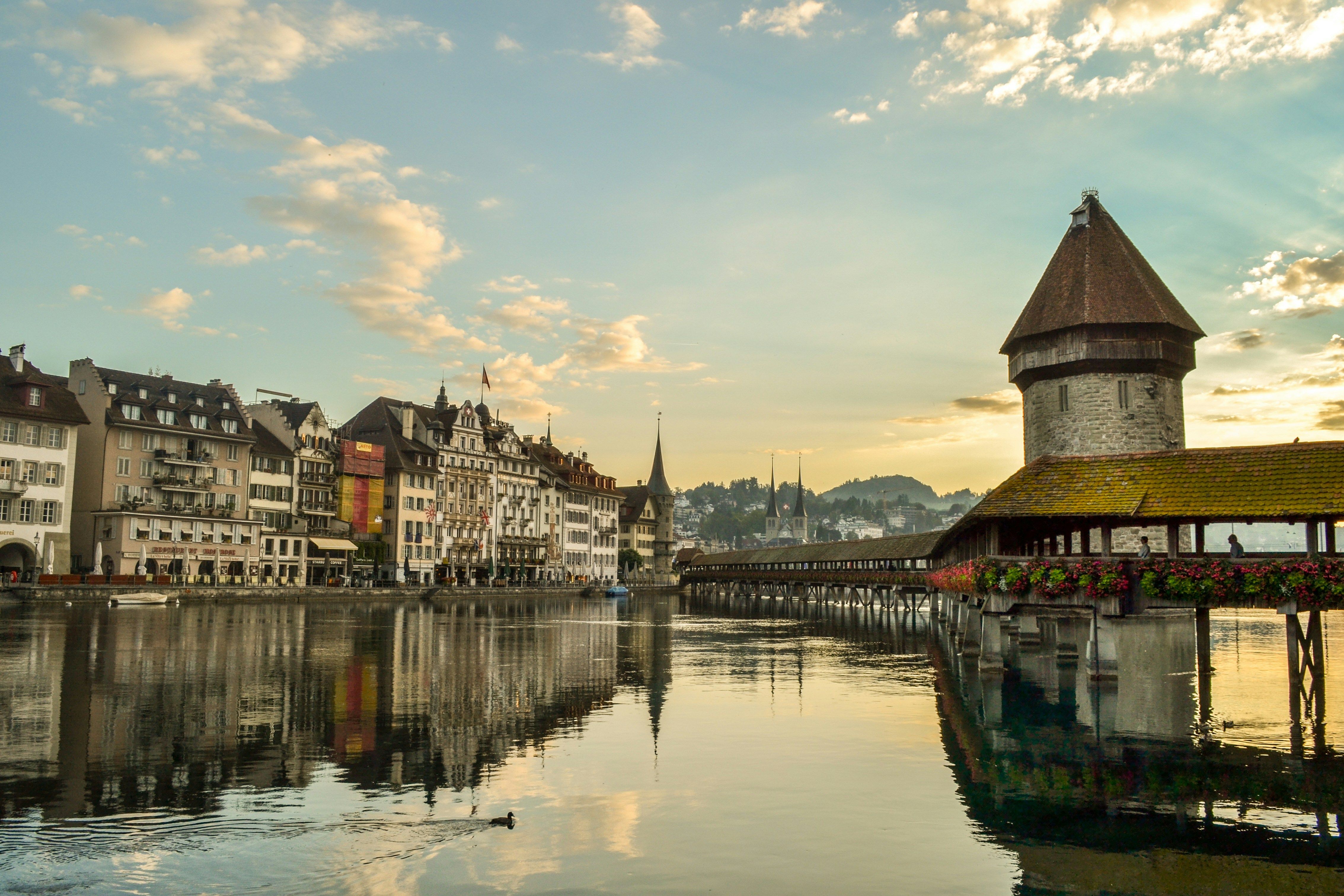Lucerne - lakeside charm, old town beauty.