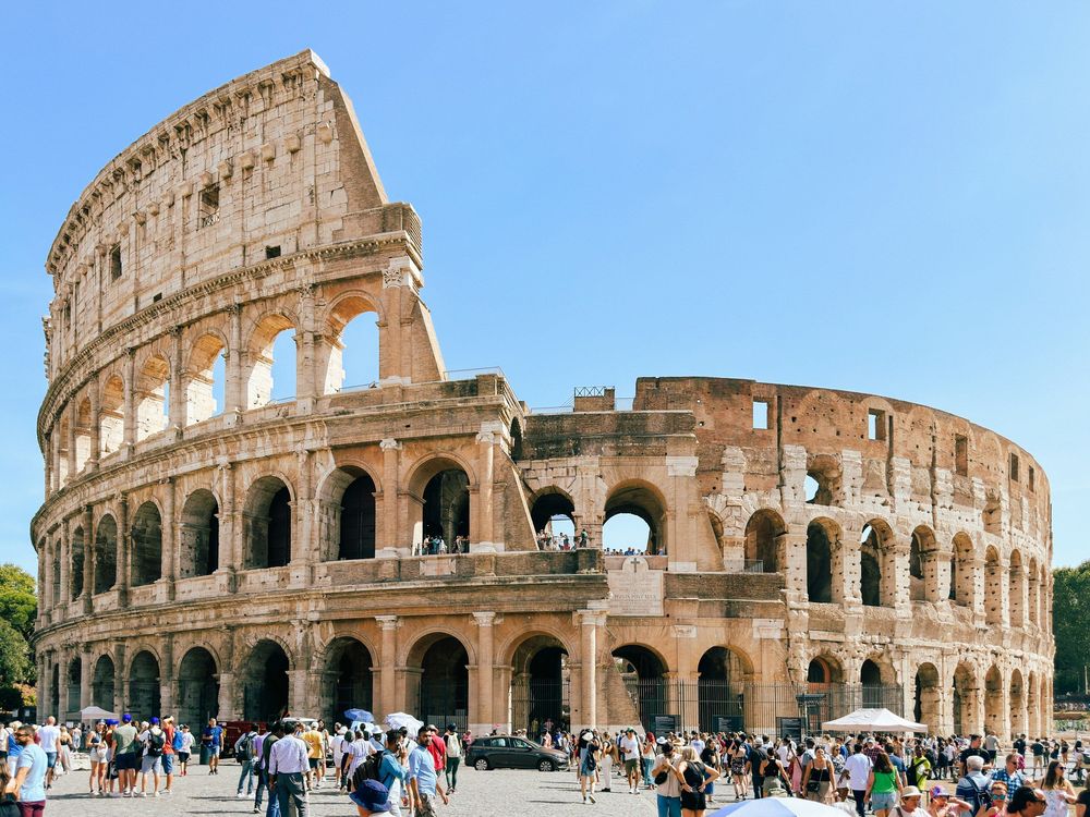 Guided visit to the Colosseum, Imperial Forums, and Palatine Hill with skip-the-line tickets. Explore the Arch of Constantine and the House of Augustus. Afternoon free for your own discoveries.