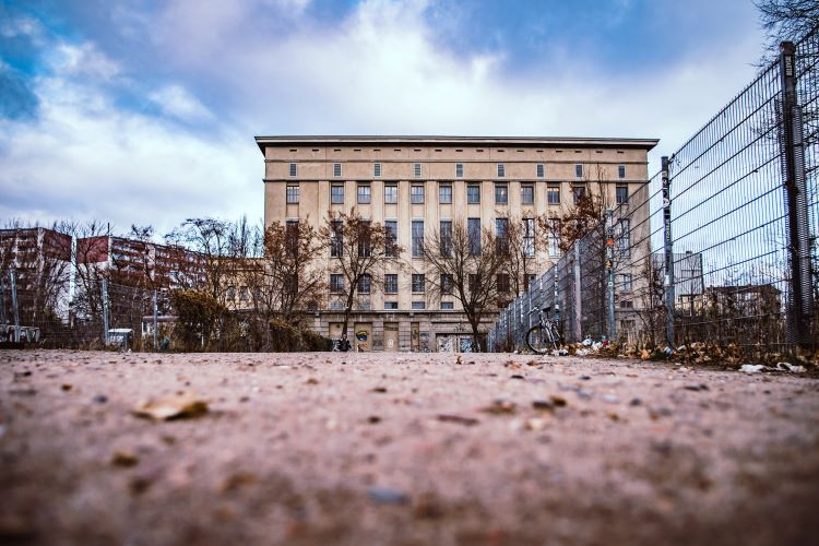 Entrance to Berlin's Berghain Club looming in the distance 