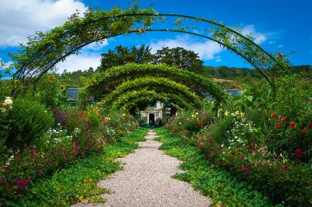 Flower garden in Fondation Claude Monet, Giverny, France