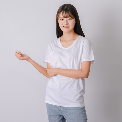 165cm/Sサイズ VネックTシャツ(4.3オンス)