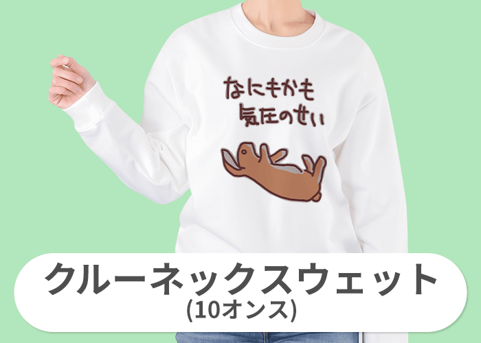 クルーネックスウェット(10オンス)