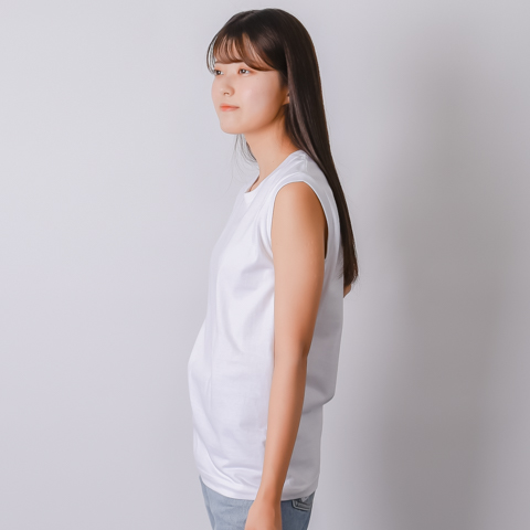 165cm ノースリーブTシャツ(5.3オンス)