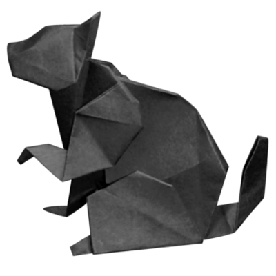 猫の折り紙