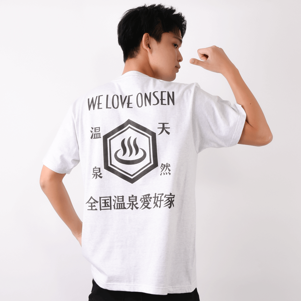 [★バック] WE LOVE ONSEN (文字ブラック)（¥2,570）