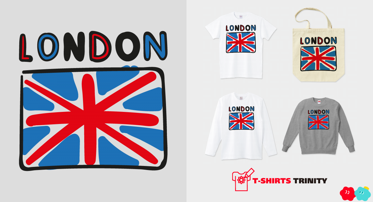 イギリス国旗 -ロンドン-（商品数7件）|デザインTシャツ通販【Tシャツトリニティ】