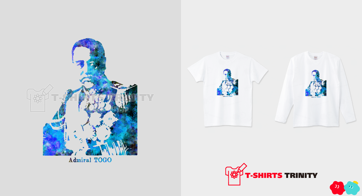 東郷平八郎 歴史人物Tシャツ001